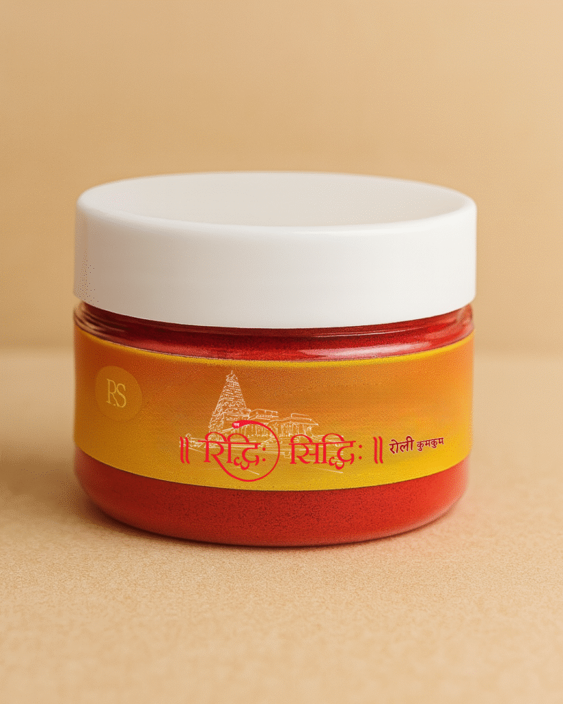 Nav Riddhi Siddhi Roli Kumkum – Pure Vermilion for Auspicious Tilak, Festivals & Daily Devotion