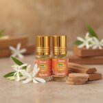 Attar Roll On Bottle Combo Pack, Kewda and Sandal Traditional Floral Scent Oil